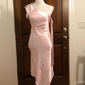 TOPSHOP SILKY PINK DRESS